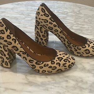 Linea Paolo Animal Print Block Heel